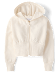 Girls Premium Fleece Zip Up Hoodie
