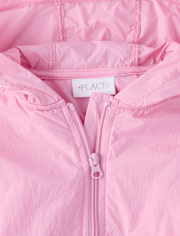 Veste coupe-vent contrastée pour filles