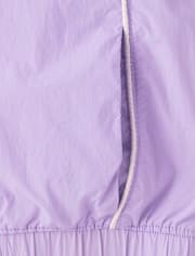 Girls Contrast Windbreaker Jacket