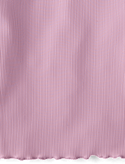 Girls Quick Dry Textured Ribbed Tee