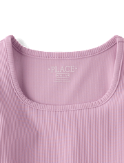 Girls Quick Dry Textured Ribbed Tee