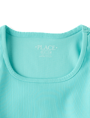 T-shirt côtelé texturé à séchage rapide pour filles