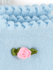 Girls Rosette Scalloped Midi Socks 6-Pack