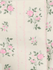 Lot de 2 paires de chaussettes mi-longues à fleurs 3D pour filles