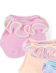Baby Girls Ruffle Ankle Socks 6-Pack
