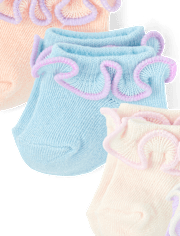 Baby Girls Ruffle Ankle Socks 6-Pack