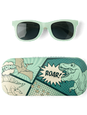 Toddler Boys Dino 2-Piece Sunglasses Set