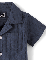 Baby Boys Textured 2-Piece Outfit Set