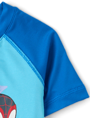Toddler Boys Spidey™ Rashguard Swimsuit