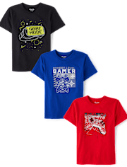 Boys Gamer Graphic Tee 3-Pack