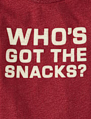 Baby And Toddler Boys Snacks Graphic Tee