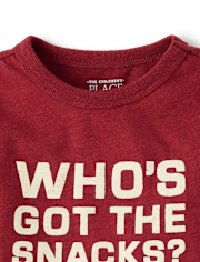 Baby And Toddler Boys Snacks Graphic Tee