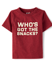 Baby And Toddler Boys Snacks Graphic Tee