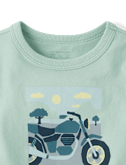 T-shirt graphique moto pour bébés et petits garçons
