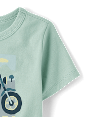 T-shirt graphique moto pour bébés et petits garçons