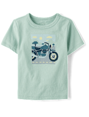 Baby And Toddler Boys Motorcycle Graphic Tee