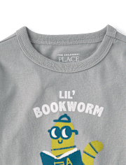 T-shirt graphique « Petit rat de bibliothèque » pour bébés et petits garçons