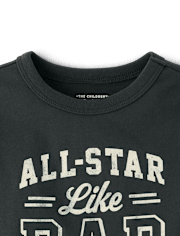 Baby And Toddler Boys All Star Like Dad Graphic Tee