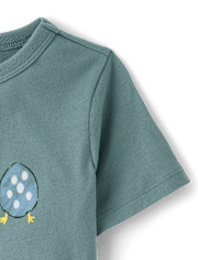 Baby And Toddler Boys Dino Egg Graphic Tee