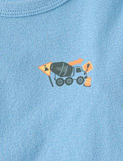Baby And Toddler Boys Vehicles Front And Back Graphic Tee