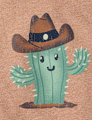 Baby And Toddler Boys Cactus Cowboy Graphic Tee