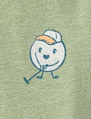 Baby And Toddler Boys Mini Golf World Front And Back Graphic Tee