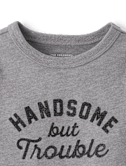 Baby And Toddler Boys Handsome But Trouble Graphic Tee