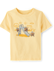 Baby And Toddler Boys Slider Graphic Tee