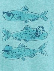 Baby And Toddler Boys Fish Graphic Tee