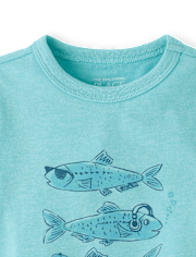 Baby And Toddler Boys Fish Graphic Tee