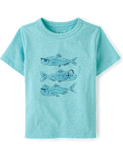 Baby And Toddler Boys Fish Graphic Tee