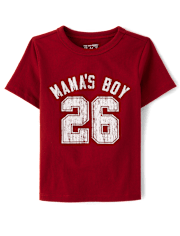 Baby And Toddler Boys Mama's Boy 26 Graphic Tee