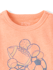 Baby And Toddler Boys Sports Ball Graphic Tee