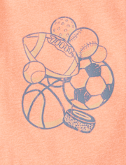 Baby And Toddler Boys Sports Ball Graphic Tee