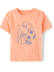 Baby And Toddler Boys Sports Ball Graphic Tee