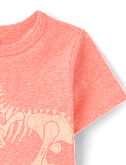 Baby And Toddler Boys Marled Dino Graphic Tee