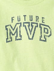 Baby And Toddler Boys Marled Future MVP Graphic Tee