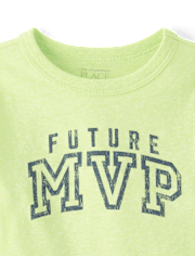 Baby And Toddler Boys Marled Future MVP Graphic Tee