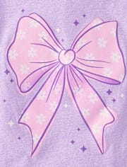 Baby And Toddler Girls Bow Graphic Tee 5-Pack