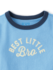 T-shirt graphique à motifs pour bébés et petits garçons « Meilleur petit frère »