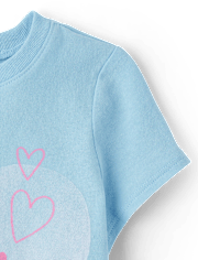 T-shirt graphique papillon et nœud papillon pour bébés et petites filles