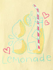 Baby And Toddler Girls Lemonade Graphic Tee