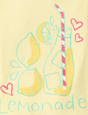 Baby And Toddler Girls Lemonade Graphic Tee