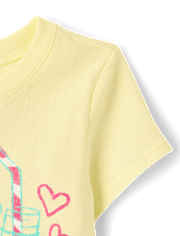 Baby And Toddler Girls Lemonade Graphic Tee