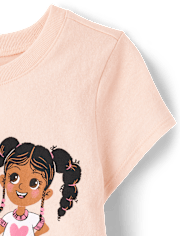 Baby And Toddler Girls Positive Words Graphic Tee