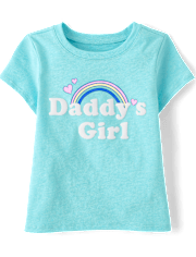 Baby And Toddler Girls Daddy's Girl Graphic Tee
