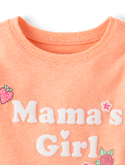 Baby And Toddler Girls Mama's Girl Graphic Tee