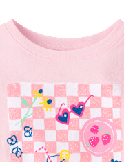 Baby And Toddler Girls Picnic Graphic Tee
