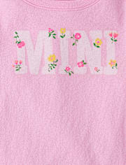 Baby And Toddler Girls Mommy And Me Floral Mini Graphic Tee