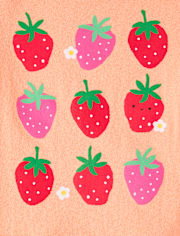 Baby And Toddler Girls Strawberries Graphic Tee